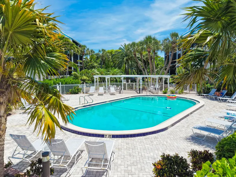 Aerial view of the association pool