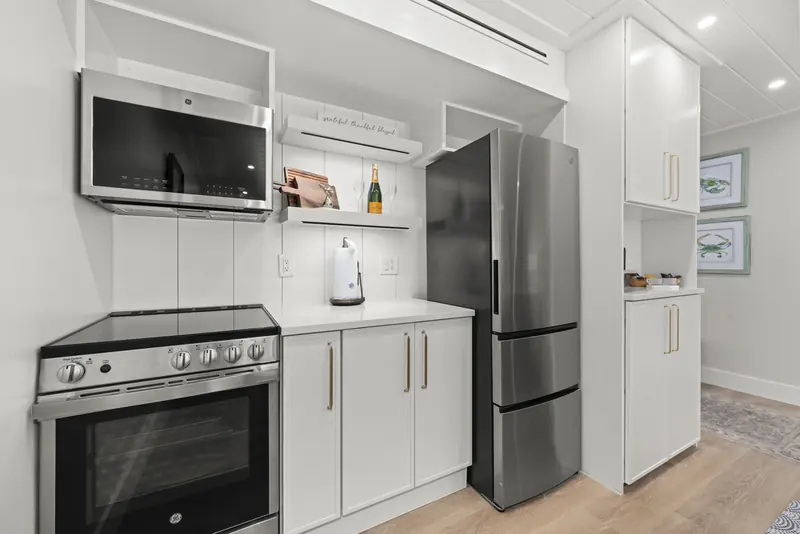 Kitchen island and dining