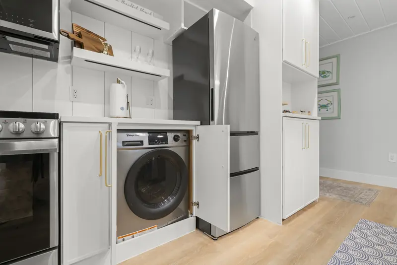 All-in-one washer-dryer in the kitchen