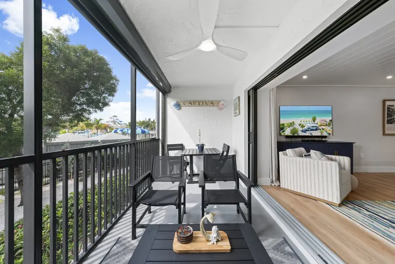 Lanai opening to the living room